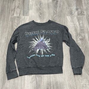 Pink Floyd Dark Side of the Moon Graphic sweatshirt- Charcoal- XS
